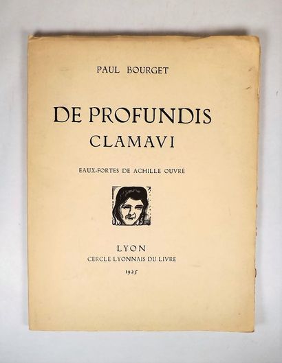 null CERCLE LYONNAIS DU LIVRE - BOURGET (Paul). De profundis clamavi. Lyon, 1924....