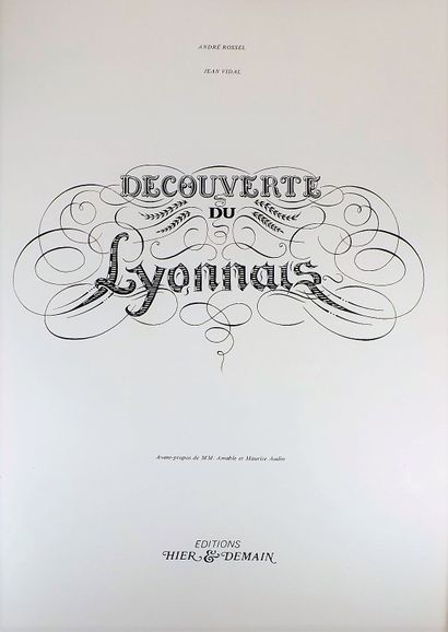 null ROSSEL (A) - VIDAL (J). Découverte du lyonnais. Lyon, Editions hier et demain,...