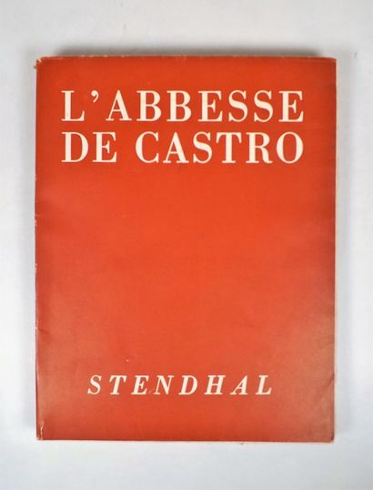 null CARLOTTI (J.A.). STENDHAL. L'abbesse de Castro. Grenoble, Bordas, 1943. In-4°...