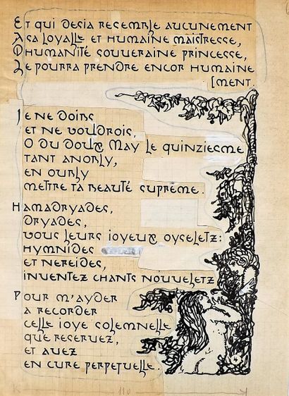 null Manuscript - [DES PERIERS (Bonaventure)]. Of the journey from Lyon to Nostre...