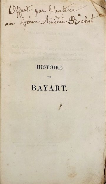null TERREBASSE (Alfred de). Histoire de Bayart, dit le bon chevalier sans peur et...