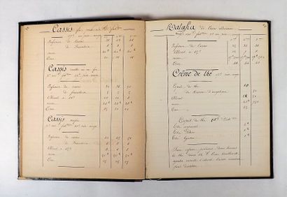 null Manuscript - BOOK OF ACCOUNTS 1886-1911. Large in-4°, (about 400 pages) half...