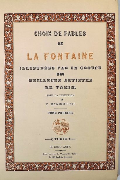 null LA FONTAINE. A selection of fables by La Fontaine illustrated by a group of...