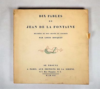 null BOUQUET (L) - LA FONTAINE (J). Dix fables de Jean de La Fontaine. Paris, éditions...