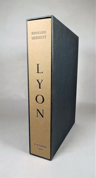 null HERRIOT (E). Lyon. Paris, Pierre de Tartas, 1954. In-4° en feuilles, sous couverture...