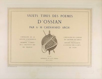 null CHENAVARD (A.-M.). Sujets tirés des poèmes d'Ossian. Lyon, Imprimerie Louis...