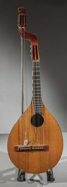 null Guitare luth théorbée à deux fois six cordes de Herman Carlson Levin fait à...