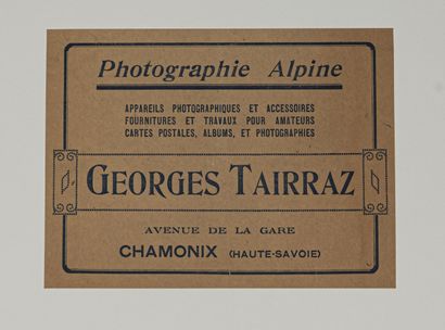 null Georges TAIRRAZ, dit Georges I TAIRRAZ (1868-1924),
Station des bossons (n°594),...