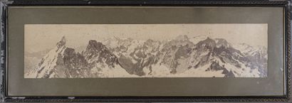 null Spectaculaire panoramique du Massif des Ecrins, vers 1890
Réunion de trois grands...