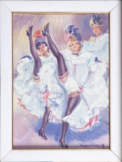null Eugène LELIEVRE (1856-1945)

Danseuses de cabaret 

Huile sur toile, marouflée...