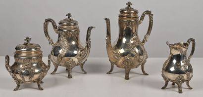 null Emile PUIFORCAT

Silver tea and coffee set, including teapot, coffee pot, sugar...