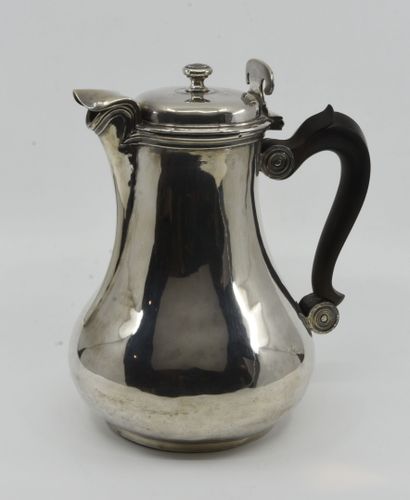 Silver marabou coffee pot, the lid mini of...