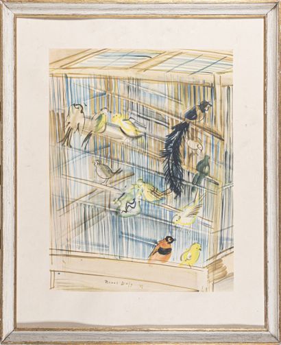 null D'après Raoul DUFY

La cage à oiseaux

Lithographie signée dans la planche et...