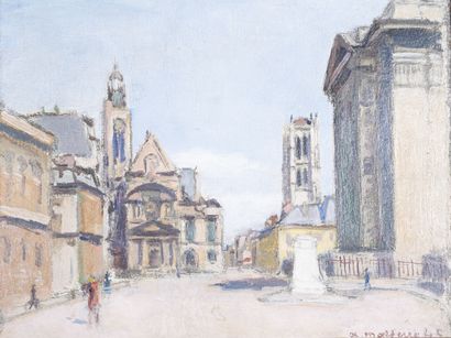 null André MALTERRE (1889-c.1975) 

Saint Etienne du Mont

Huile sur carton signée...