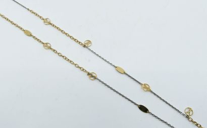 LOUIS VUITTON 
Long necklace chain in gilded...