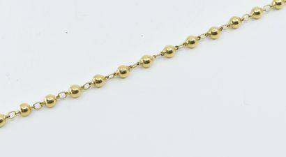 Necklace in 18K (750°/°°) yellow gold with...