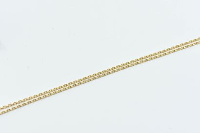 Lot including two chains in yellow gold 18K...