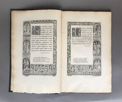null [HOLBEIN] L'Alphabet de la mort, de Hans Holbein, entouré de bordures du XVIe...