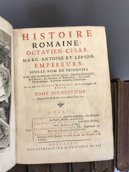 null CATROU François et ROUILLE Pierre-Julien. Histoire romaine, depuis la fondation...