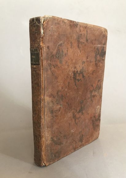 null GOETHE, Les passions du jeune Werther, Paris, Pissot, 1777. 1 volume in-8.

Spine...