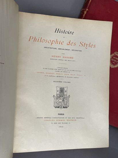 null [HISTOIRE DE L'ART] HAVARD Henry. Histoire et Philosophie des styles. Paris....