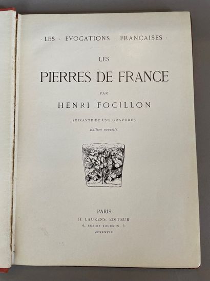 null FOCILLON Henri. Les Pierres de France. Paris. H. Laurens. 1928. 1 volume in-4.

En...