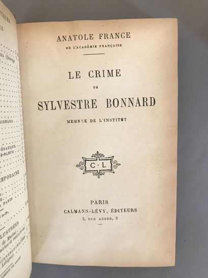 null [LITTERATURE] Ensemble de 6 volumes : Anatole France "Le crime de Sylvestre...