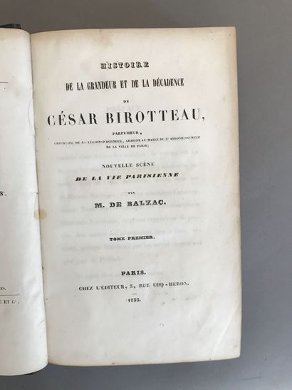 null BALZAC (de) Honoré. Livre mystique. Paris. Werdet. 1836. 2 volumes in-8.

Dos...