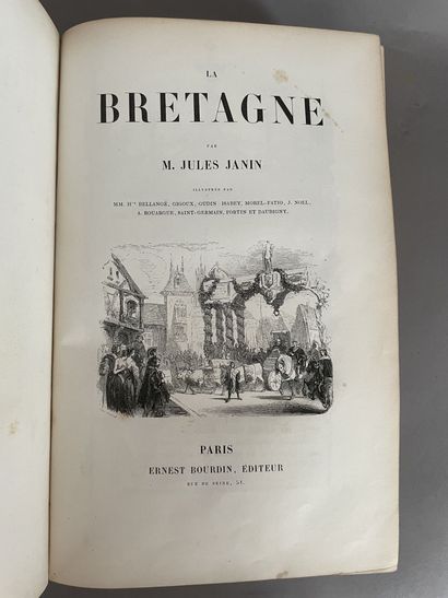 null [REGIONALISME] JANIN Jules. La Bretagne. Paris. Ernest Bourdin. s.d. 1 volume...