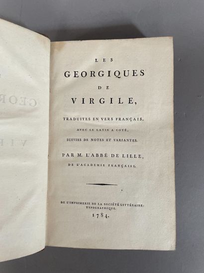 null VIRGILE, DELILLE J. Les Georgiques de Virgile. s.l. Imprimerie de la société...