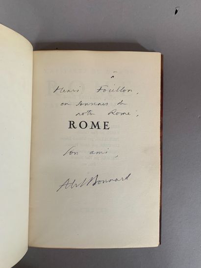null BONNARD Abel. Rome. Paris. Hachette. 1931. 1 volume in-8 sur papier d'Alfa....