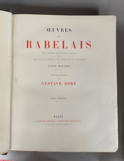 null [LITTERATURE] OEuvres de Rabelais. Illustrations de Gustave Doré. Paris. Garnier...