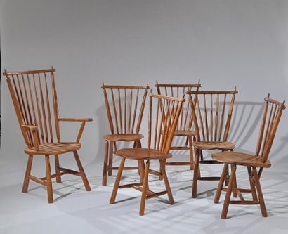 null Ster GELDERLAND (XXème siècle)

Travail des années 1960

Série de 5 chaises...