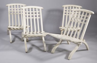null Pierre DARIEL (1886 - 1945)

Work of the 1940's

Series of four folding chairs...