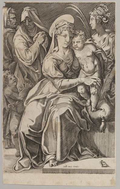 Enea Vicus VICO (1523-1567)
La Vierge, l'Enfant...