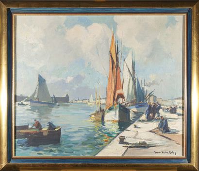 null Lucien Victor Félix DELPY (1898-1967)
Le port
Huile sur toile, signée en bas...