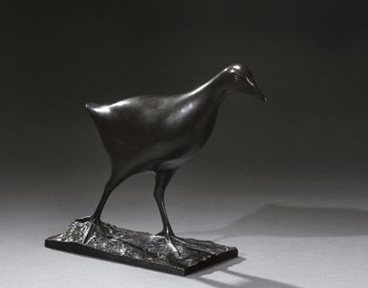 null François POMPON (1855 - 1933)
Water hen (terrace imitating the ground)
Model...