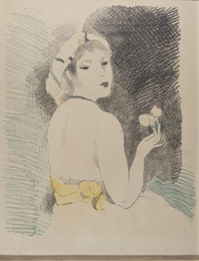 null Marie LAURENCIN (1883-1956)
Rose ou la femme d'un amour. 1930
Marchesseau 149
Lithographie...