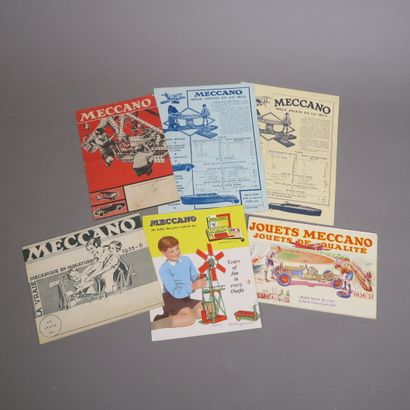 null Catalogues MECCANO
Lot de 4 catalogues dont 1936/1937 et 1935/1936
Et 2 planches...