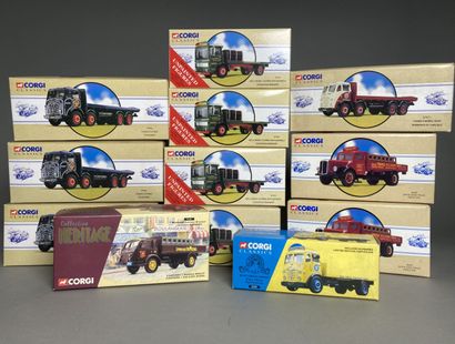 null CORGI CLASSICS (12)
Lot de 12 CAMIONS PLATEAUX ref 97956 (x3) - 97971 - 98459...