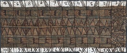 null Tapa fragment of Siapo - Lau agafalu
Futuna Island, Western Polynesia 
Chinese...