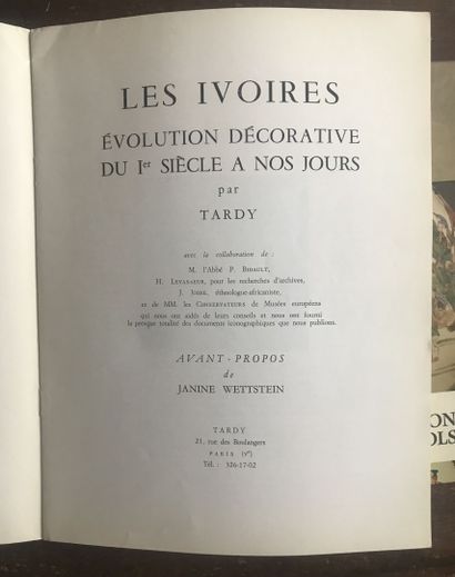 null Ensemble de documentation comprenant : 
"Les ivoires", ABC décor, 1972 (1 volume)
Tardy,...