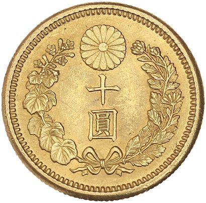 null JAPON, Meiji (1867-1912)
10 yen or. An 36 (1903).
Fr. 51.
Superbe. 
