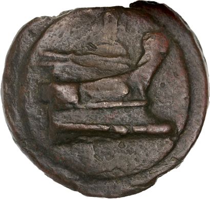 null Lot de la République (IIIe siècle av. J.-C.) : 
As à la tête barbue de Janus....