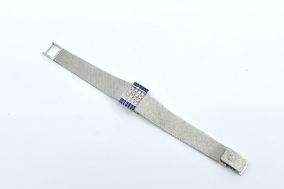 null PATEK PHILIPPE 
Montre-bracelet pour dame en or blanc 18K (750°/°°), le boîtier...