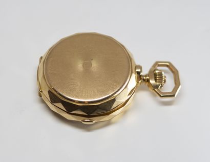 null Montre de poche à répétition en or 18K (750°/°°) , mouvement mécanique à remontage...