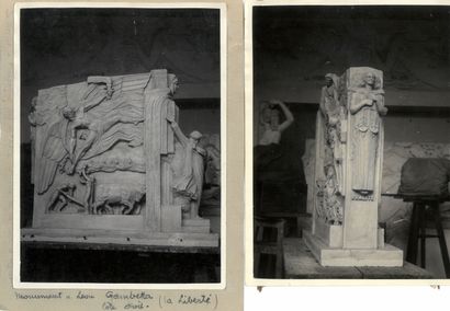 null Joseph Gazan (1891-1985)
Monument à Gambetta
Projet en remplacement de l'ancienne...