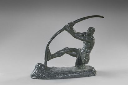 null Fortunato GORI (1886-1925)
Archer tendant son arc
Epreuve en bronze à patine...