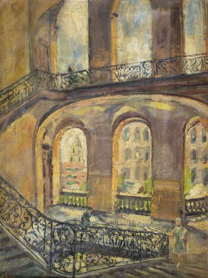 Jean LAIR (XXème)
L'escalier de l'Hôtel-Dieu...