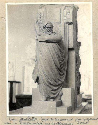 null Joseph Gazan (1891-1985)
Monument à Gambetta
Projet en remplacement de l'ancienne...